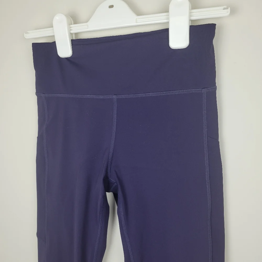 VUORI Stride Running Workout Leggings Dark Purple XS High Rise - Picture 3 of 11
